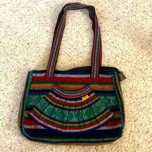 Multi colored bag.  Handmade